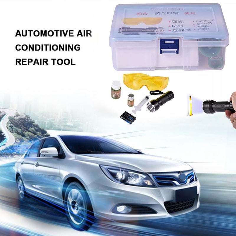 Oil Leak Detection Kit, Coolant Leak Detection Kit With Uv Protective Glasses, Engine Oil CoolantLeak DetectingKit Tools, Ac System Refrigerant LeakDetection Dye Set DetectorTool, Car Accessories - Image 3